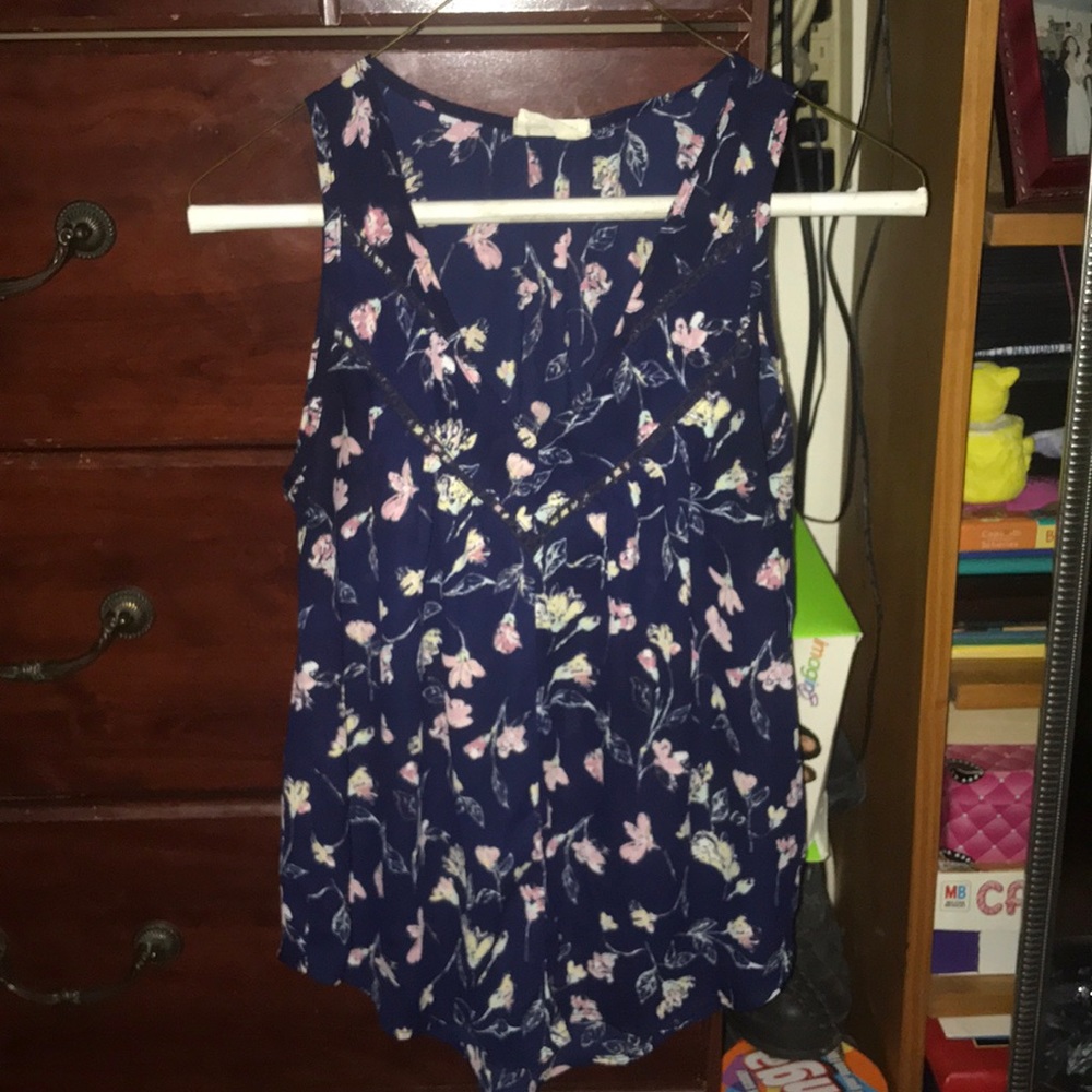 Navy blue blouse